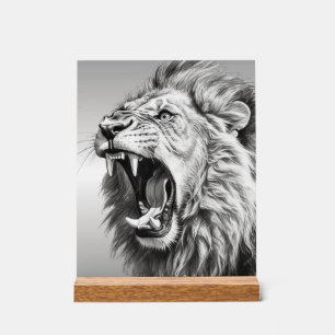 Gebrüll des Löwen  Acrylschild