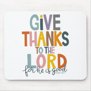 Gebt dem Herrn, Er ist ein guter Jesus Fall als Mousepad
