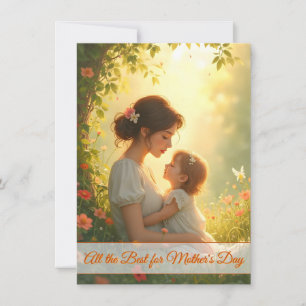 Gebt die mütterliche Liebe in blühendem Licht
