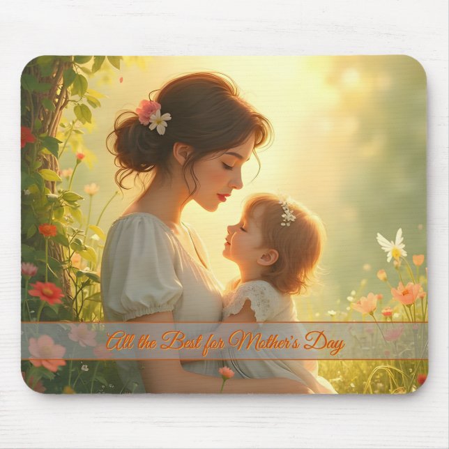 Gebt die mütterliche Liebe in blühendem Licht Mousepad (Vorne)