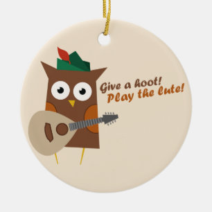 Gebt eine Niedliche Hoot-Eule Keramik Ornament