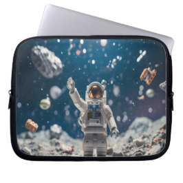 Gebt ihnen einen Space Man auf ihrer eigenen Elekt Laptopschutzhülle