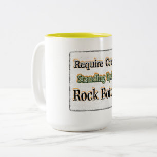 "Gebt Mut" Niedliches Design. Jetzt kaufen Zweifarbige Tasse