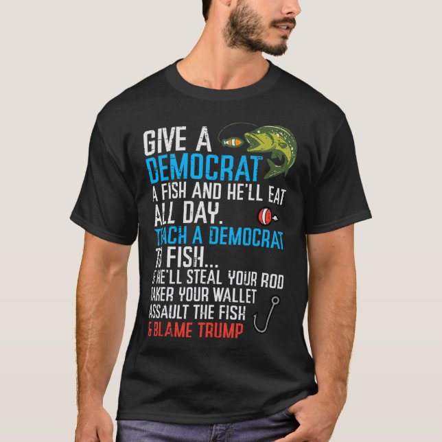 Gebt republikanischen Männern einen demokratischen T-Shirt (Vorderseite)
