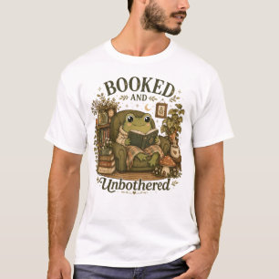 Gebucht und ungestört Süßer Frosch-Leseklub T-Shirt