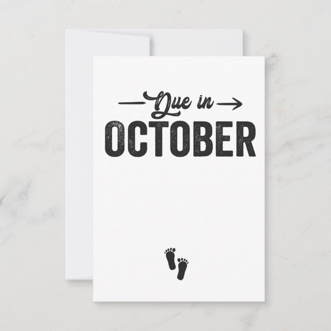 Gebuchte Babyankündigung Schwangerschaft Geschenk  Dankeskarte (Vorderseite)