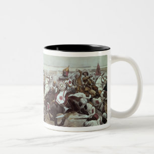 Gebühr der 21. Lancers in Omdurman 2 Zweifarbige Tasse