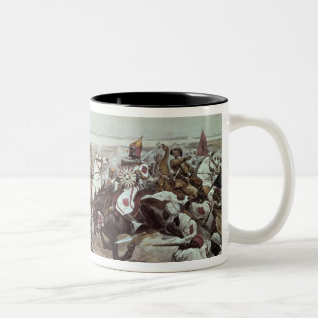 Gebühr der 21. Lancers in Omdurman 2 Zweifarbige Tasse (Rechts)