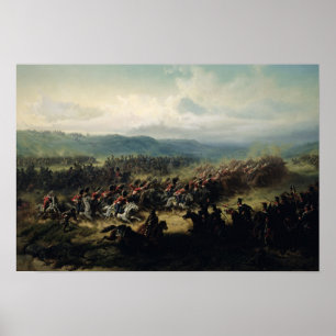 Gebühr der hellen Brigade, am 25. Oktober 1854 Poster