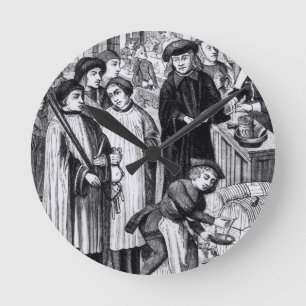 Gebühren auf den Weinen, bewilligt dem Kapitel vo Runde Wanduhr