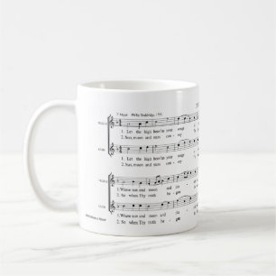 Gebührenzählungs-heilige Harfe shapenotes Kaffeetasse