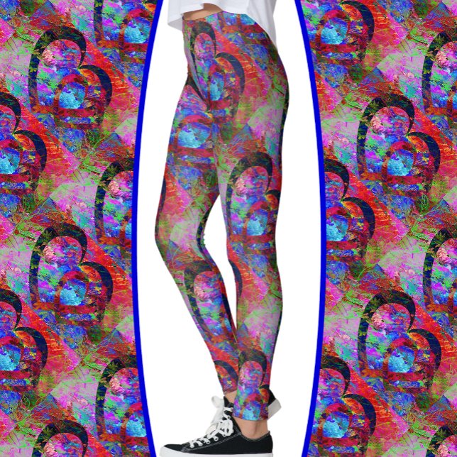 Gebundene Herzen mit Aquarellfarben-Blätter Leggings (Von Creator hochgeladen)