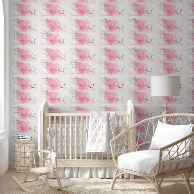 Gebundene Herzen - Rosa Tapete (Kinder)