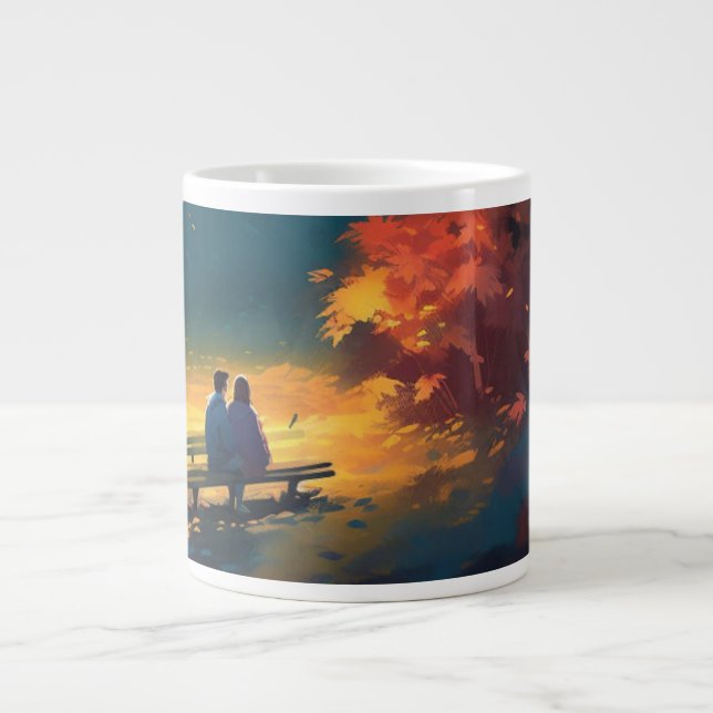 Gebundene Herzen: Tasse für Paare" (Vorderseite)