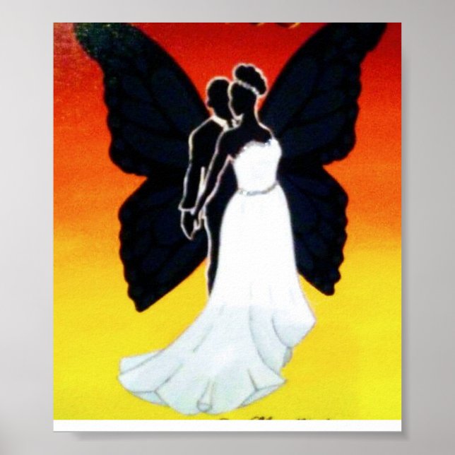 Gebürgt meinen schönen schwarzen Schmetterling Poster (Vorne)