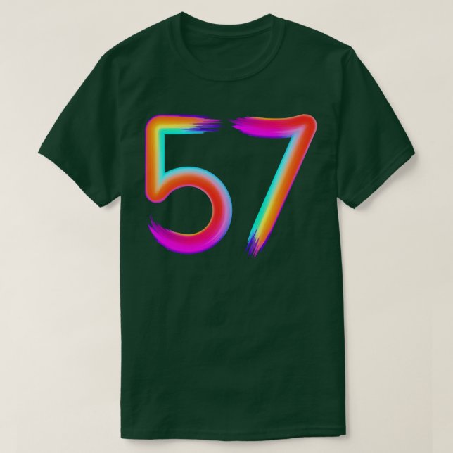 gebürstet 54 T-Shirt (Design vorne)