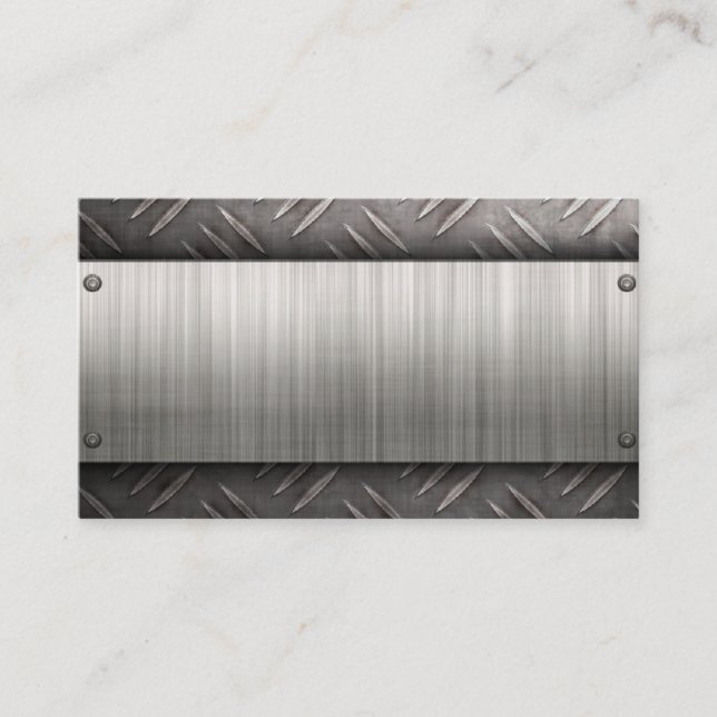 gebürstete Aluminiumdiamantplatten-Visitenkarte Visitenkarte (Vorderseite)