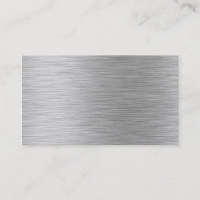 gebürstete AluminiumVisitenkarte Visitenkarte (Vorderseite)