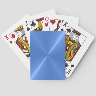 Gebürstete blaues Metallspielkarten Spielkarten