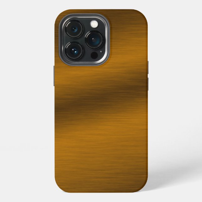Gebürstete Bronze-Optik-Kunst iPhone Hülle (Hinten)