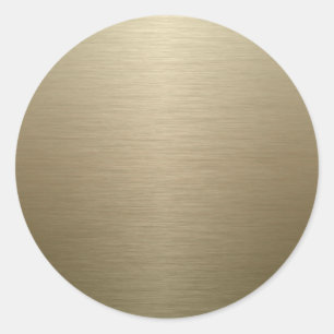 Gebürstete Bronze Runder Aufkleber