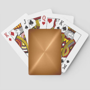 Gebürstete goldene Metall-Spielkarten Spielkarten
