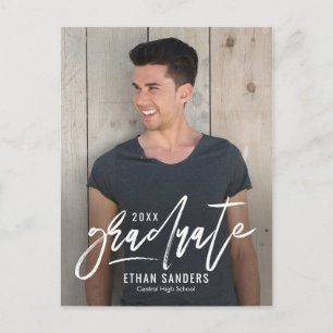 Gebürstete Markierung editierbare Farbverlauf-Absc Postkarte