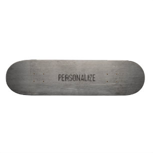 Gebürstete Metallbeschaffenheit Skateboard
