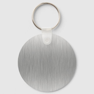 Gebürsteter AluminiumEdelstahl gemasert Schlüsselanhänger