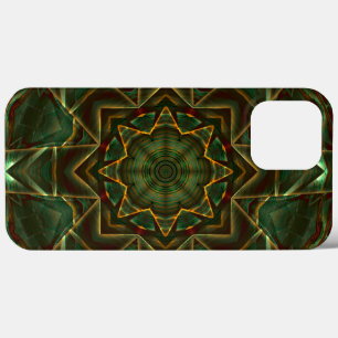 Gebürsteter, gealterter, bräunlich-blauer Kaleidos Case-Mate iPhone Hülle