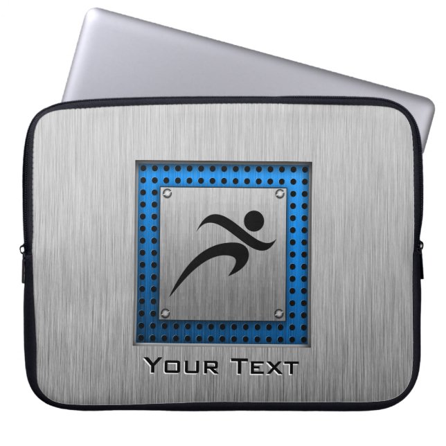 Gebürsteter Metallblick Betrieb Laptopschutzhülle (Vorderseite)