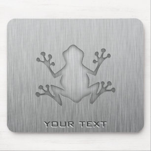 Gebürsteter Metallblick Frosch Mousepad
