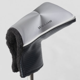 Gebürsteter Metallpersonalisierter Name Golf Headcover
