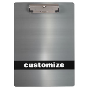Gebürstetes Aluminium Klemmbrett