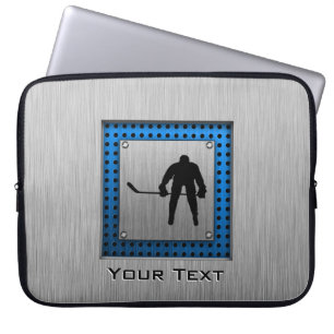 Gebürstetes Aluminiumblick Hockey Laptopschutzhülle