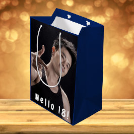 Geburt Brauch Foto hallo 18 blauen Jungen Männer Mittlere Geschenktüte