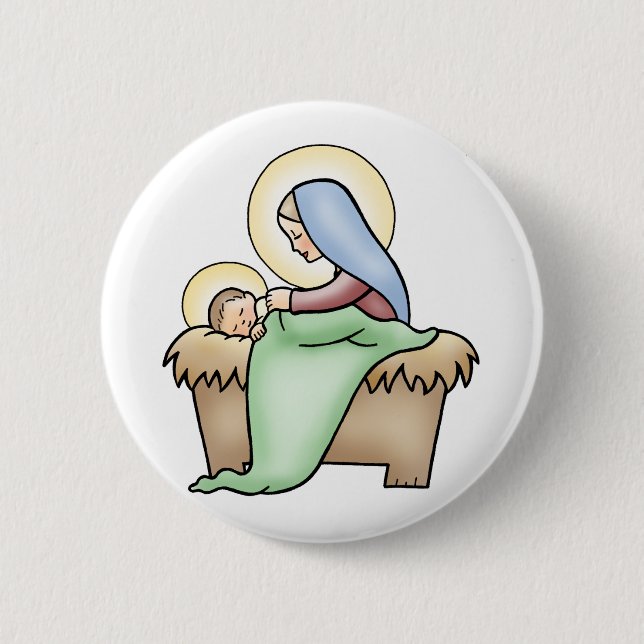 Geburt Christi Button (Vorderseite)