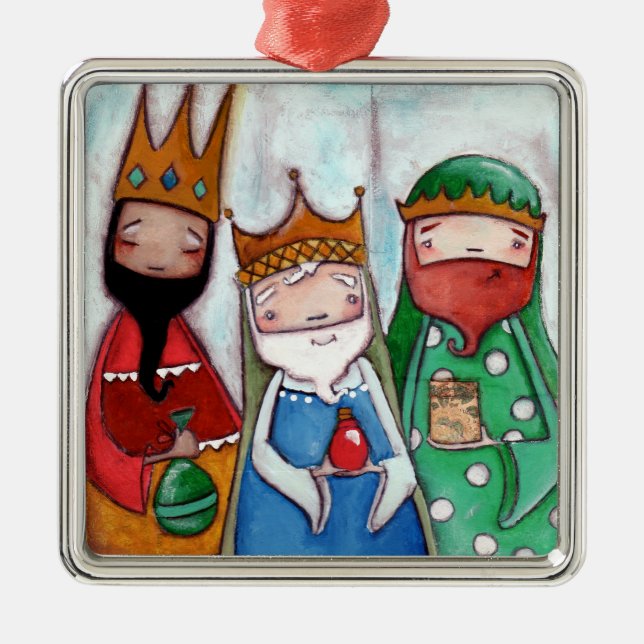 Geburt Christi drei Könige - erstklassige Ornament Aus Metall (Vorne)