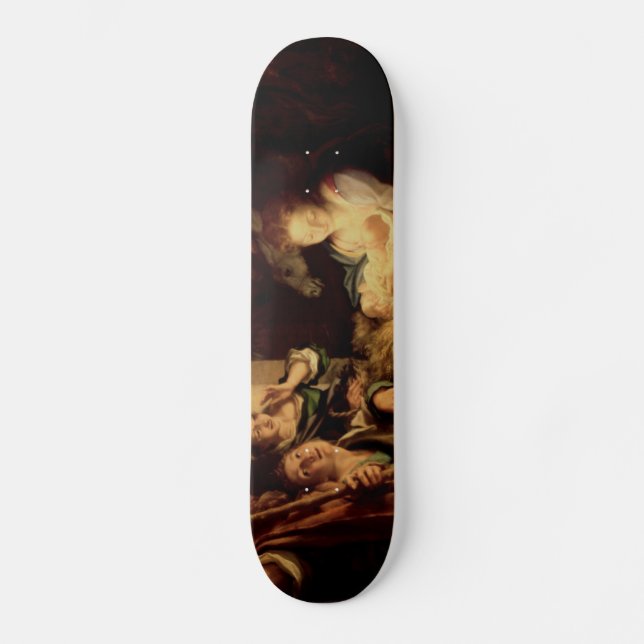 Geburt Christi - heilige Nacht - Correggio - Skateboard (Vorderseite)