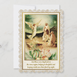 Geburt Christi Hirten & Engel Goldenes Weihnachten