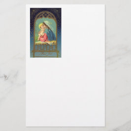 Geburt Christi Mary, die das Baby Jesus hält Briefpapier