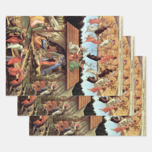 Geburt Christi, Mystische Geburt von Botticelli Geschenkpapier Set