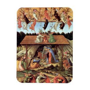 Geburt Christi, Mystische Geburt von Botticelli Magnet
