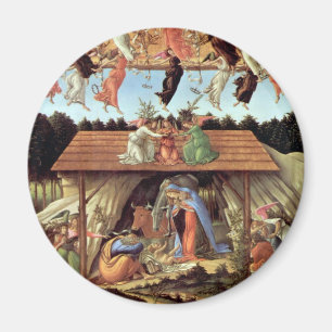 Geburt Christi, Mystische Geburt von Botticelli Magnet