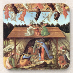 Geburt Christi von Botticelli, Weihnachts-Krippe Getränkeuntersetzer