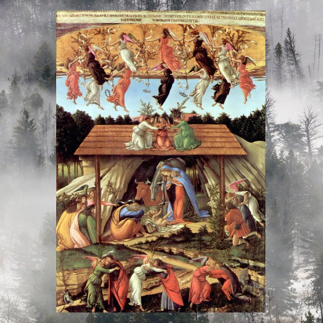 Geburt Christi von Botticelli, Weihnachtskrippe Poster (Von Creator hochgeladen)