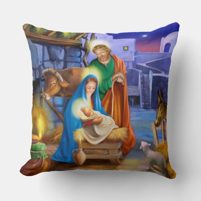 Geburt Christi von Christus-Kissen Kissen (Vorderseite)