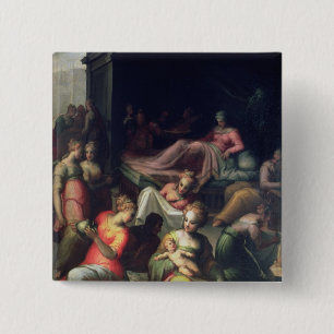Geburt Christi von Johannes der Täufer Button