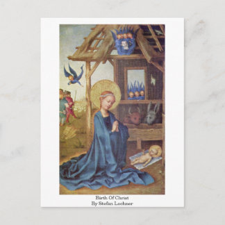 Geburt Christi von Stefan Lochner Postkarte