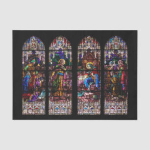 Geburt Christis-Buntglas-Weihnachten Seidenpapier